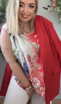 BLUSA TROPICAL ROJA