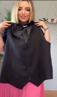 CHALECO BLAZER NEGRO