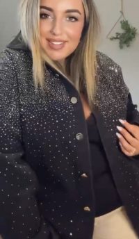 CAZADORA VAQUERA BRILLOS