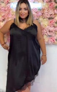 VESTIDO LENCERO NEGRO