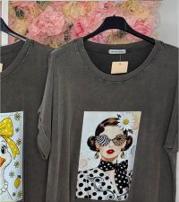 CAMISETA CHICA GAFAS
